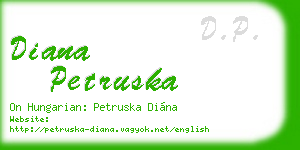diana petruska business card